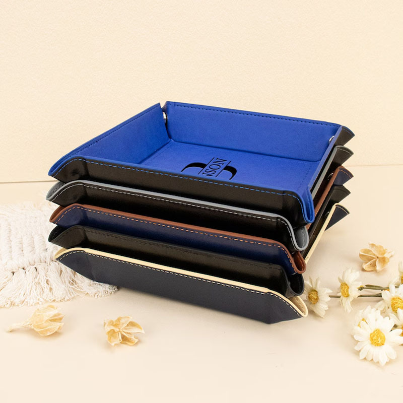 1pc personalized leather dresser tray custom storage tray - Temu United  Arab Emirates
