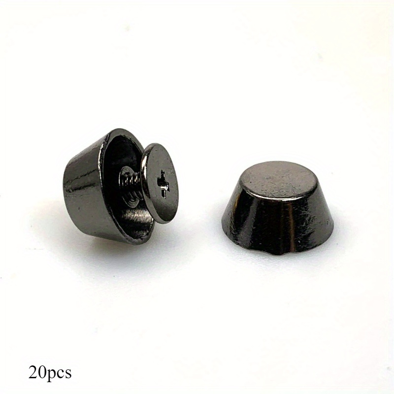E-shop 20 Stück 12mm Eimer-Nagel, Gepäck-Hardware-Zubehör, Taschenboden-Dekoration, zylindrischer -Nagel, DIY-Biegeschraube Deko-Tasche,