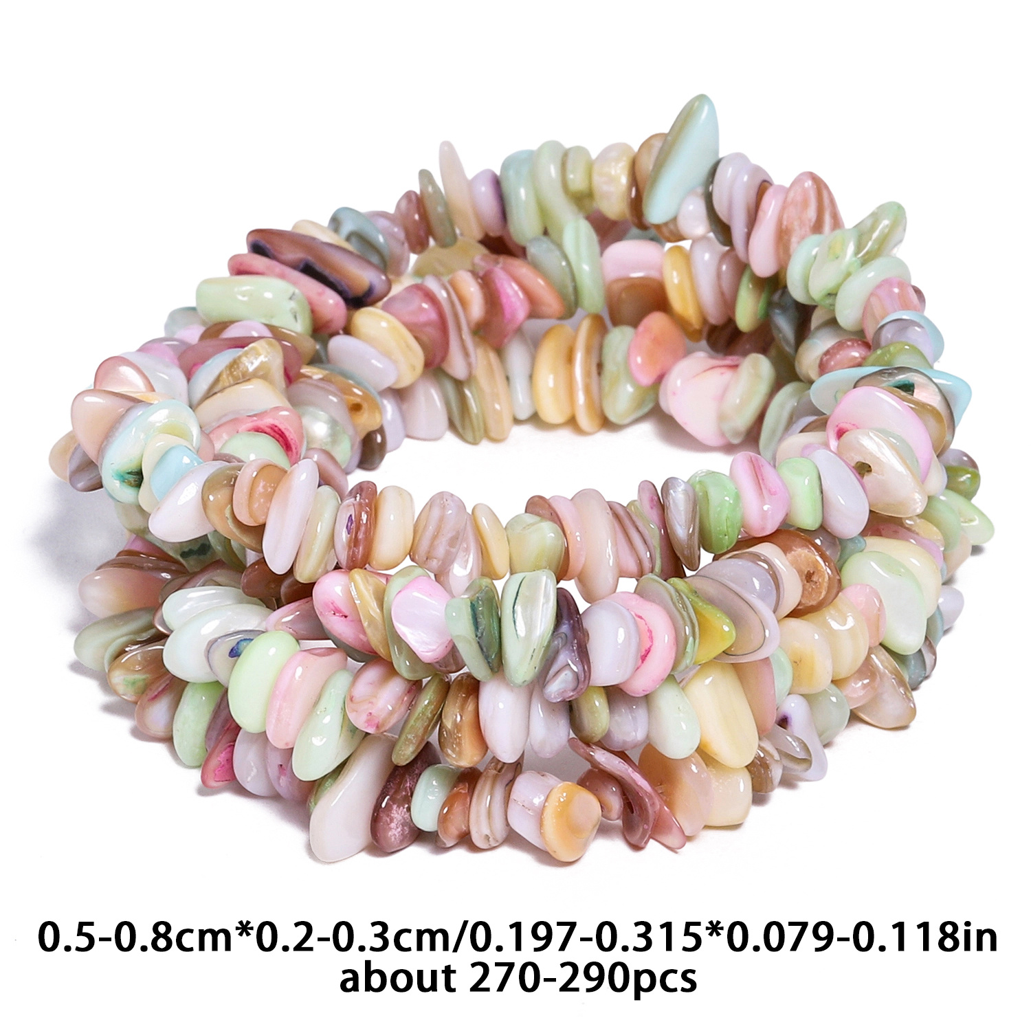 Naturally Shaped Crushed Stone Beads for Jewelry Making