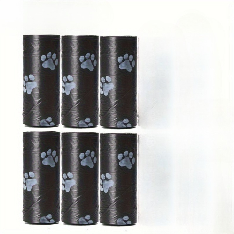 E-shop 90 Beutel/6 Rollen verdickte, auslaufsichere Kotbeutel für Haustiere | Leicht zu reinigendes Polyethylen-Material, niedliches