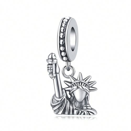 1pc 4pcs plated bead charm statue of for bracelet necklace jewelry making fit birthday gifts women gift
