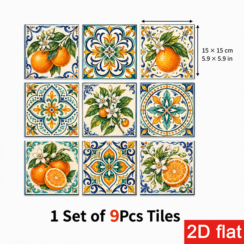 TEMU 2D Platte 9 stuks 15X15Cm (5.9X5.9In) Kiezelsteen Stickers Peel And Stick Wandtegels voor Keuken Achterwand, Koffiehoek, Badkamer, Woonkamer