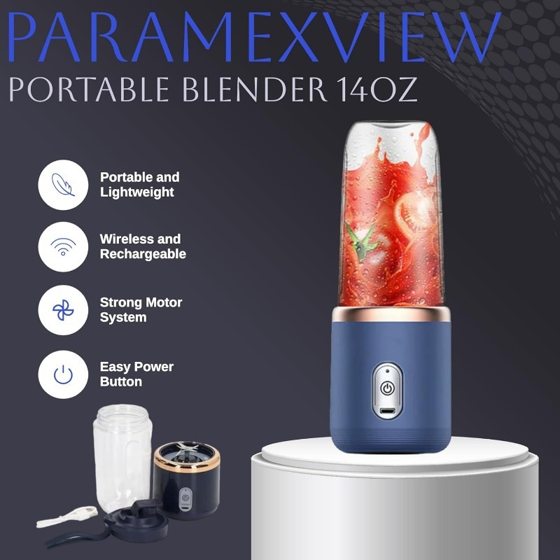 portable usb rechargeable mini juicer cup compact   blender for smoothies shakes ideal for students on the go details 2