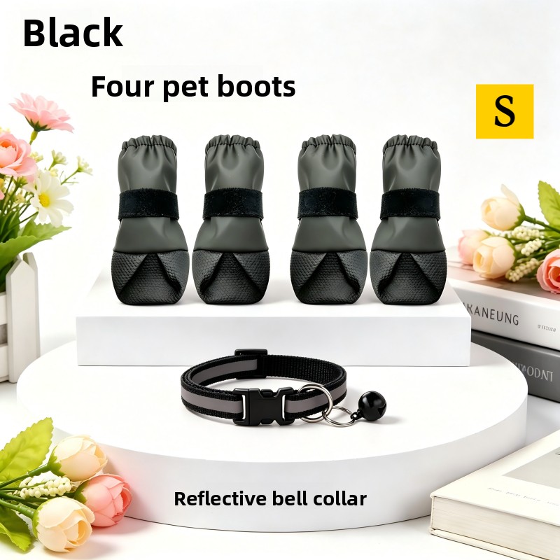 Pet Walking Outing Set with High-Top Pet Boots
