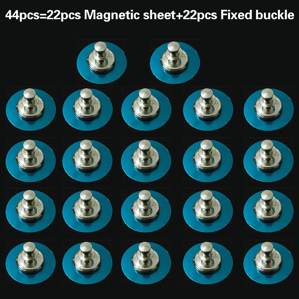 E-shop Set mit 44 magnetischen Gardinenclips im klassischen Metallstil, große Pins, geeignet für Fenster zu Hause, im Schlafzimmer und im Büro.