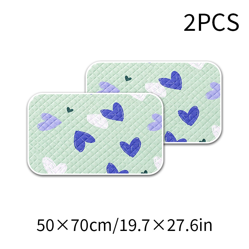 TEMU Lot de 2 tapis de cage réutilisables pour animaux de compagnie - Durables, lavables, disponibles, convient aux hamsters, lapins, écureuils,
