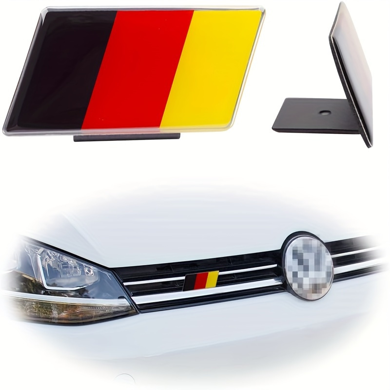 Image of 3d German Flag Car Emblem Badge Suitable For All Car Models German Body German Flag Sticker Car Bumper Decoration Car Emblem