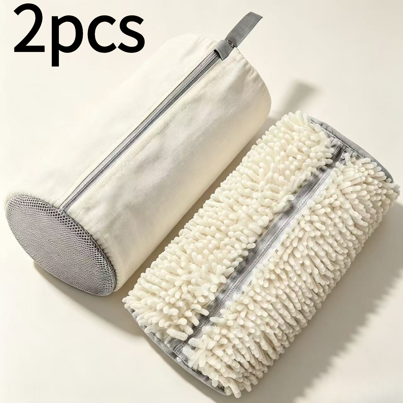 TEMU 2pcs Shoe Washing Machine Bags: Dustproof Shoe Bags, Suitable For Washing Machines And Dryers, Includes Reusable Cleaning Shoe Bags - Ideal For
