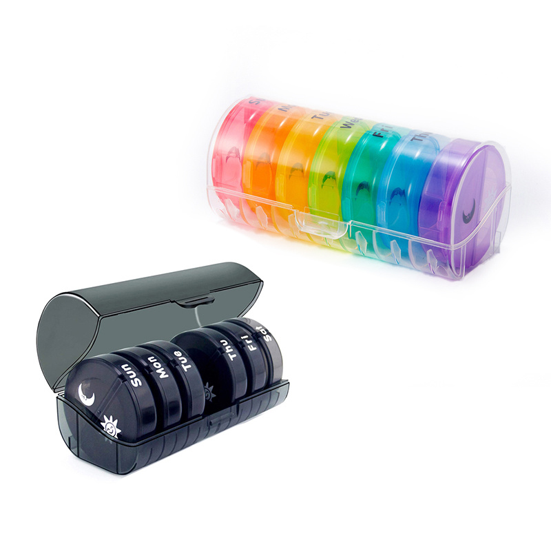 Pill Organizer 2 Times A Day, Weekly AM PM Pill Box, Large Capacity 7 Day Pill Cases For Pills, Vitamin, Fish Oil, Supplements