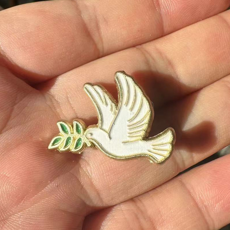 Peace Enamel Brooch Pin Animal Badge