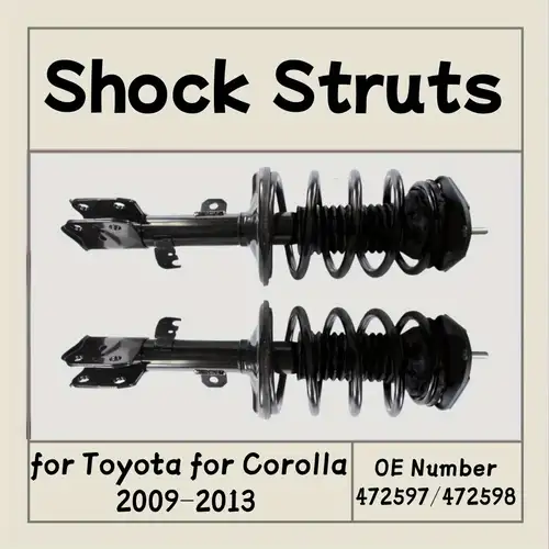 Unity Automotive Front Left Strut & Spring Assembly For Toyota Corolla 2014-2019