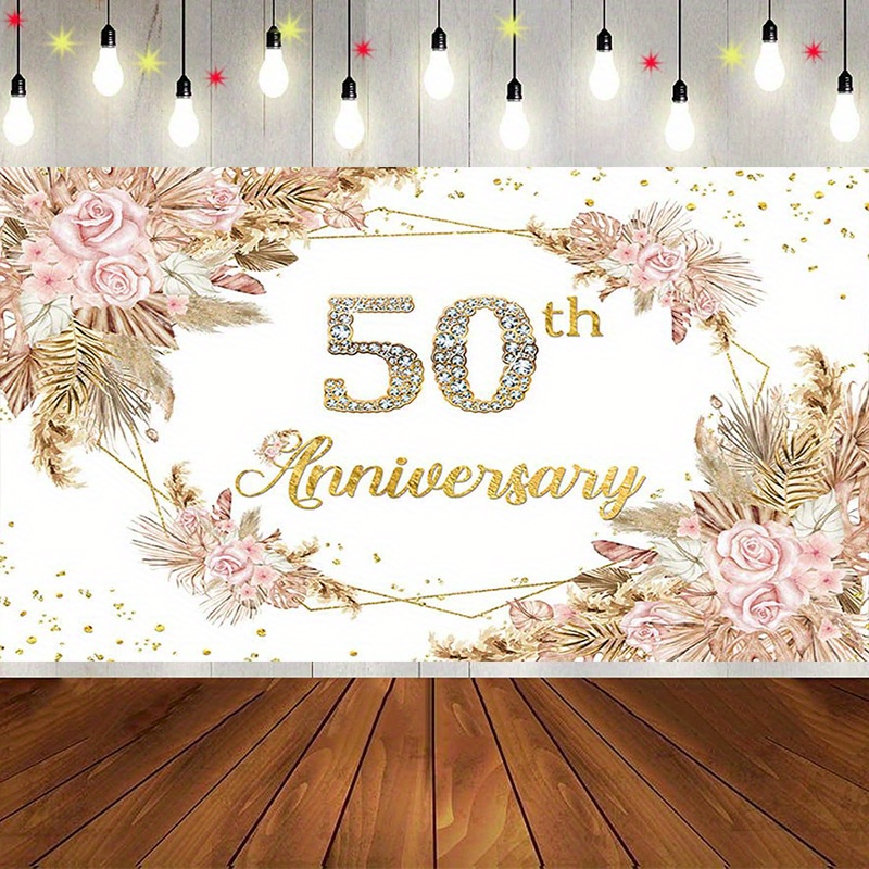 party banner 1pc anniversary backdrop happy anniversary