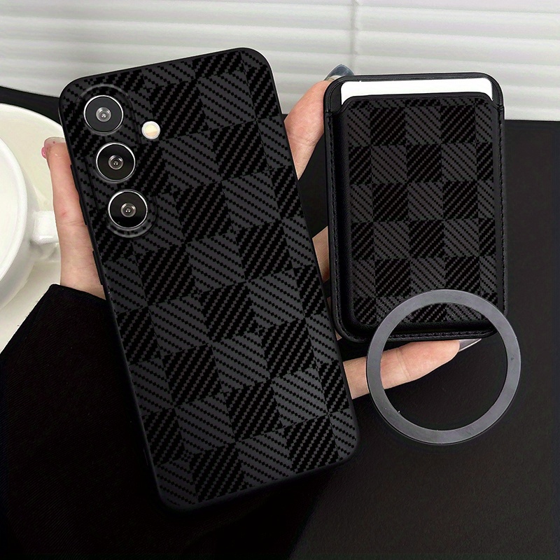 TEMU Phone Case - Compatible With For Galaxy S25 Ultra, This Luxurious And Stylish Vintage Faux Leather Phone Case Features A Full Coverage Design