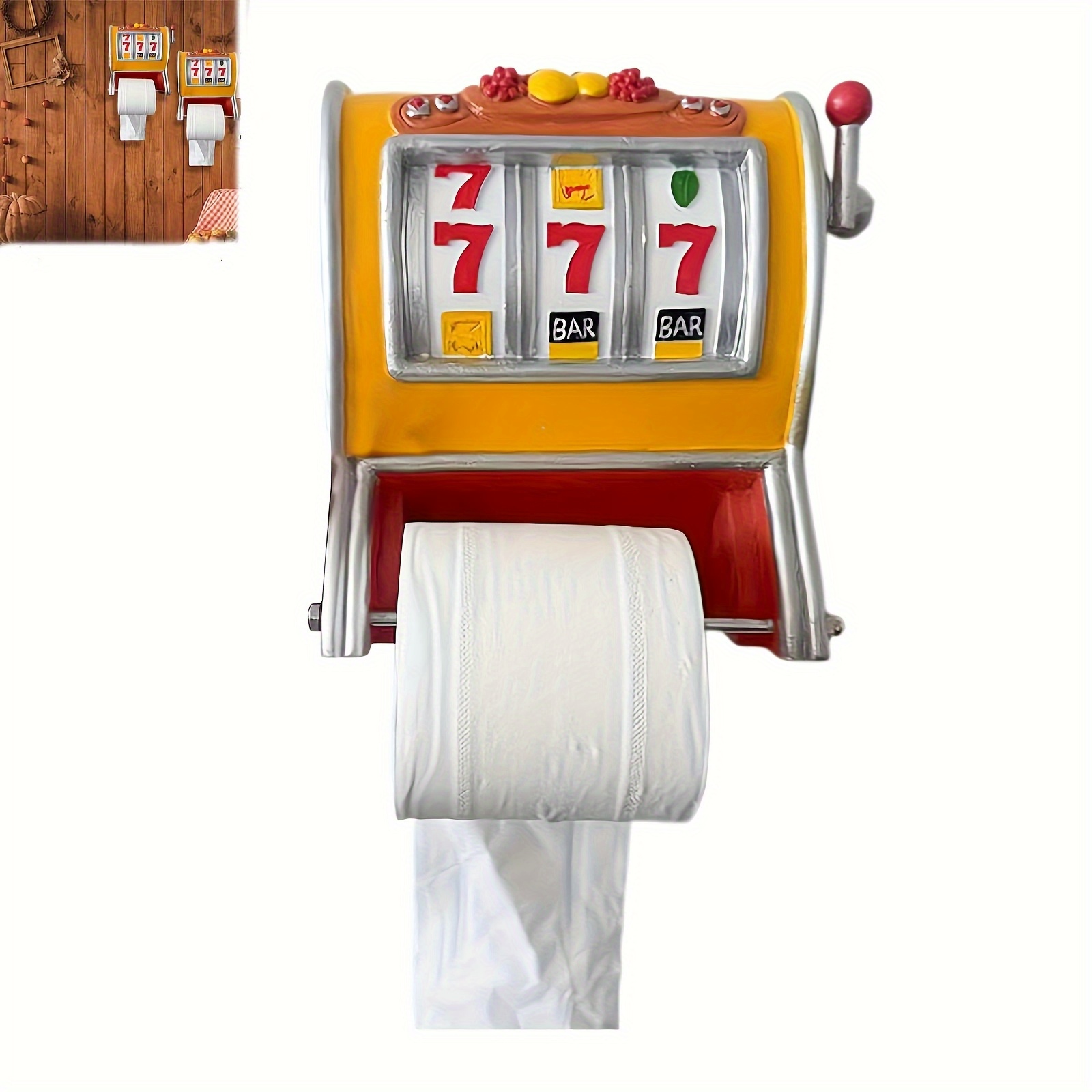 fortune toilet paper holder colorful slot   with bar and 7 0 inches symbol durable   wall mounting suitable for bathroom and kitchen decor bathroom accessories