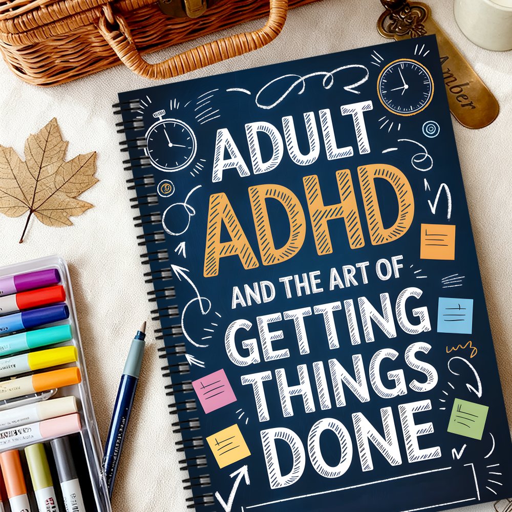 TEMU Planning Pads 1pc Adult And Women's Adhd Planner – Spiral-bound Neurodiversity Handbook, Includes Daily To-do List, Task Sticky Notes, And