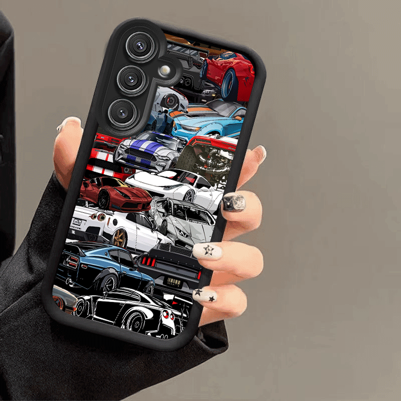 TEMU Phone Case - Full Screen Car Pattern Suitable For Galaxy