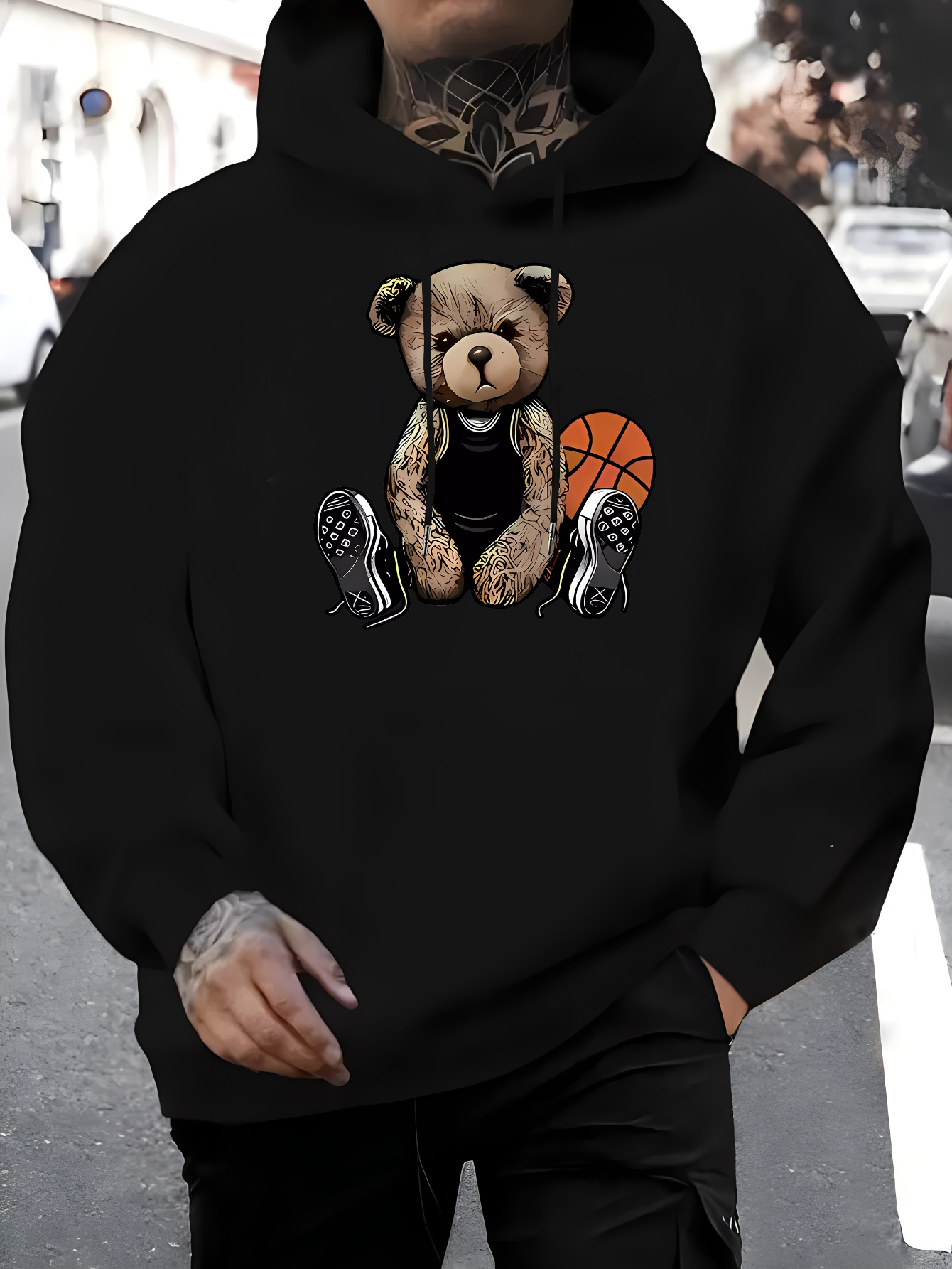 white sweatshirt men sold on Temu United States