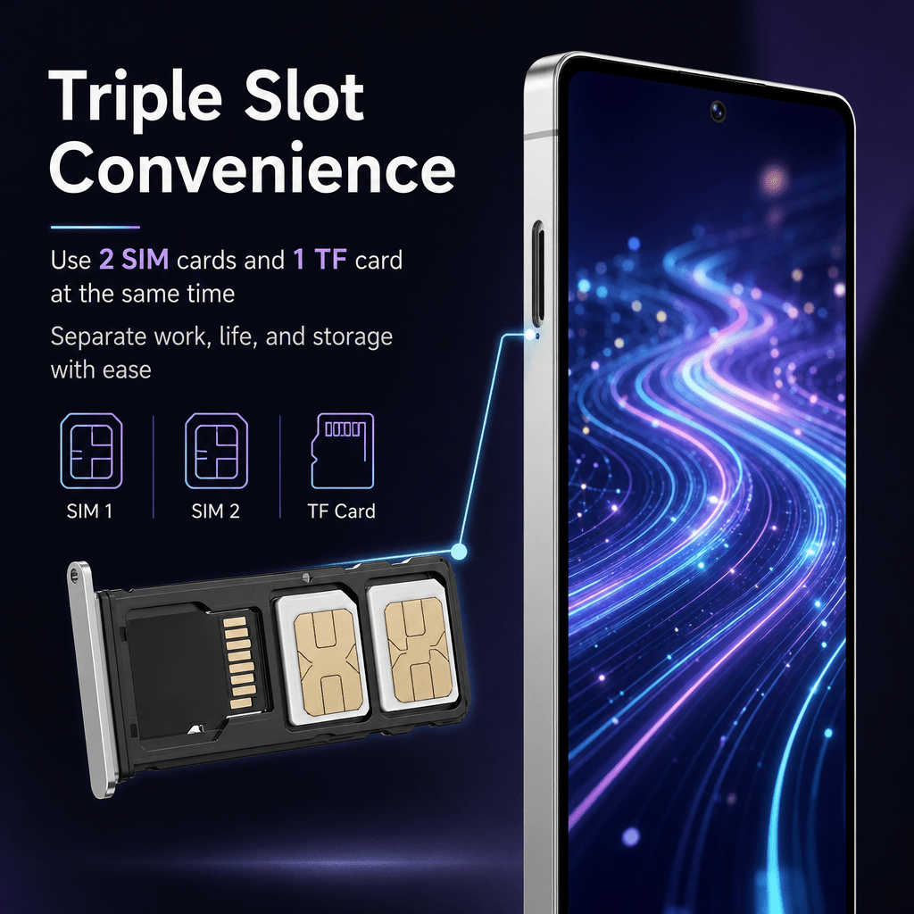 factory unlocked cellphone perfect gift 6 8 hd   screen 4 64gb   face fingerprint unlock full accessories kit courier Product details 3
