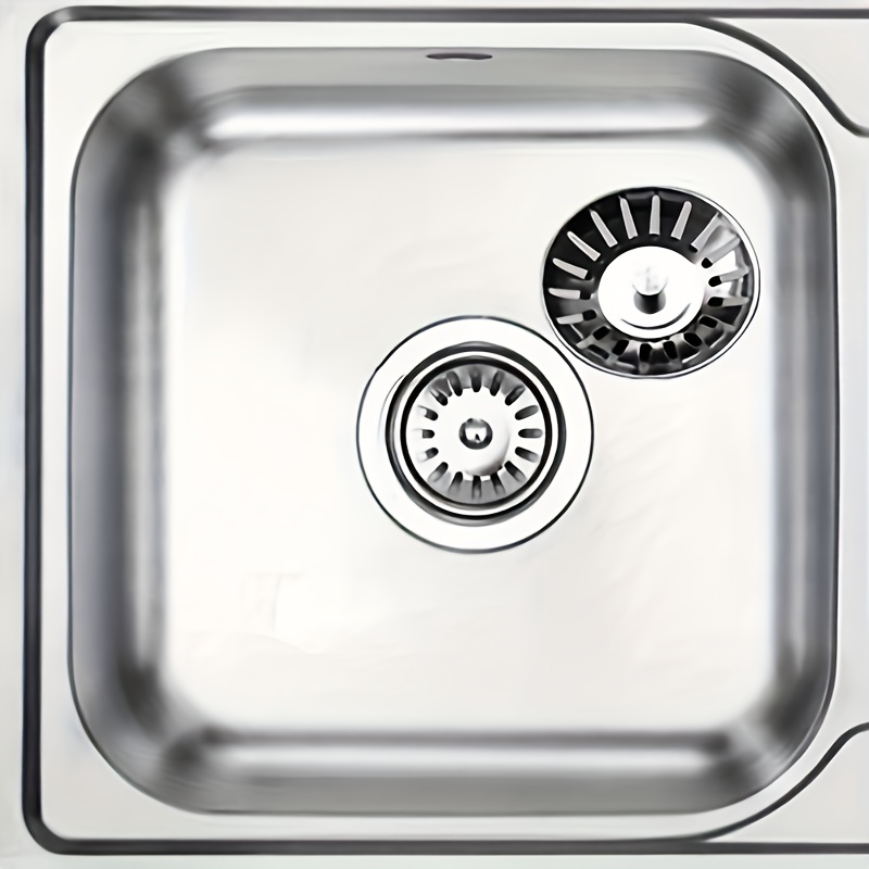 1 Premium Stainless Steel Kitchen Sink Strainer And Stopper - Coated, Anti-clog, With Hair Catcher, For Efficient Drainage, Ideal For Kitchen And Bathroom Use, New 2026 Kitchen Sink Accessory