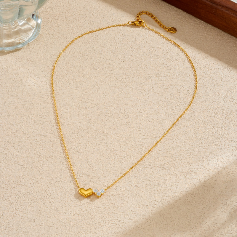 Golden Love Pendant Necklace for Women