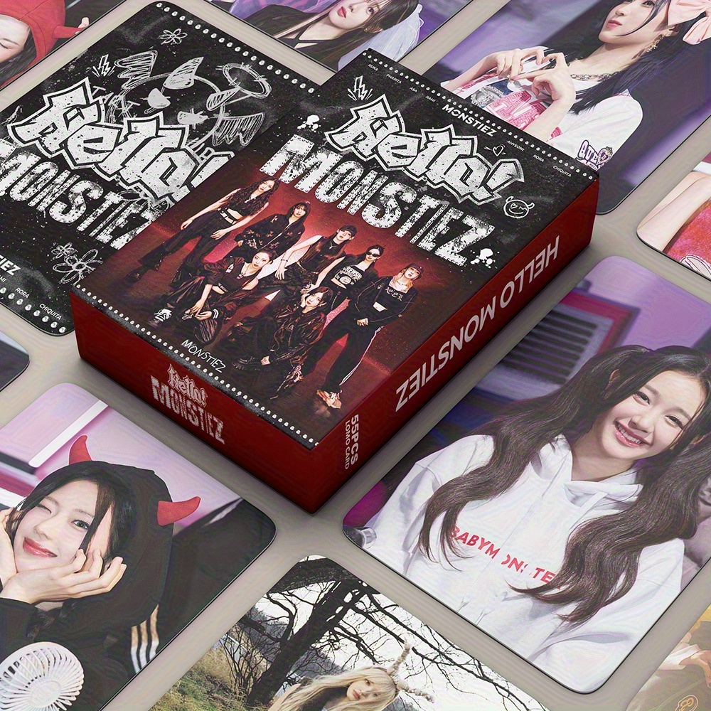 55pcs kpop hello monstiez lomo card set vibrant - Temu Bahrain