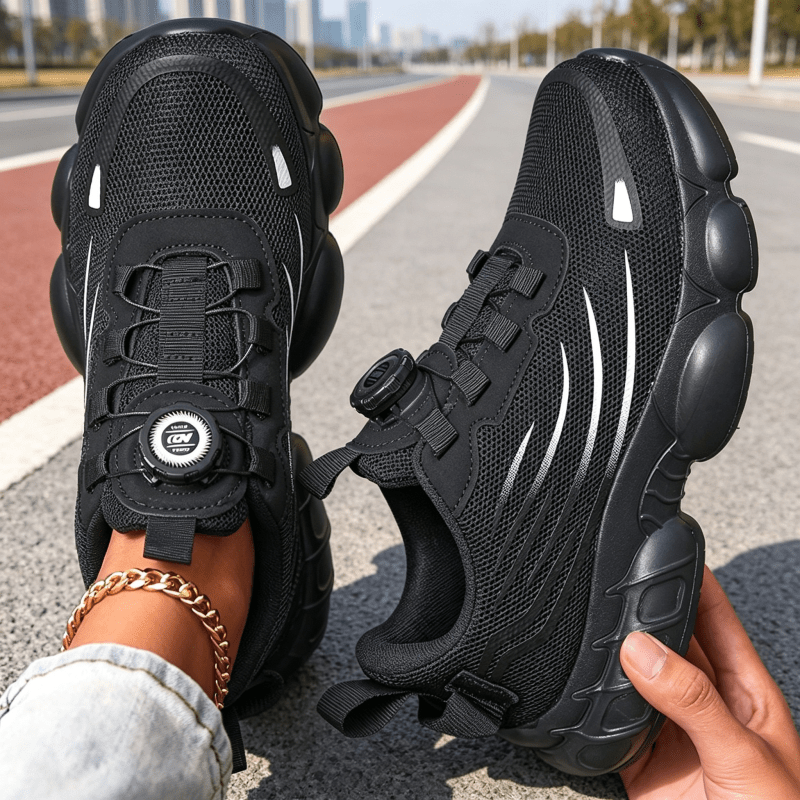 TEMU Women's Thickened Wide Toe Box Road Running Shoes, Wide Feet And High Special, Breathable Mesh Cushioning Soft Sole Athletic Shoes, Non-slip