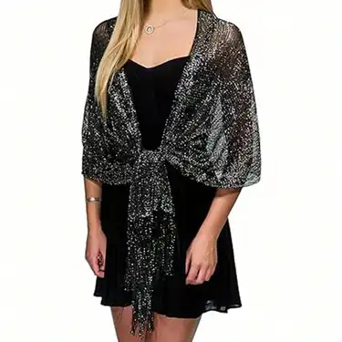 1pc womens fashion glitter evening shawl prom banquet - Temu 1pc womens fashion glitter evening shawl prom banquet - Temu
