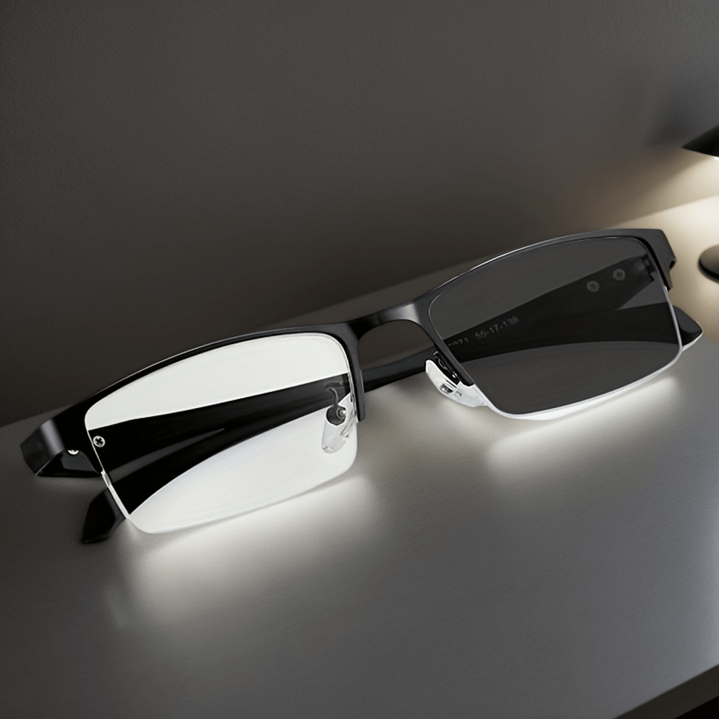 1 pack mens glasses non reading glasses with full rim frame lightweight durable metal frame photochromic lens for driving office Product details 1