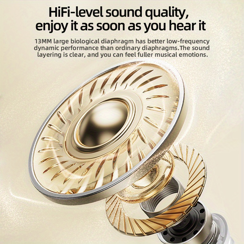 Wosd 2025 Nouveaux Écouteurs sans Fil TWS - Véritable Confort sans Fil Inégalable avec Conception Ergonomique pour un Maximum de Confort et un Son Haute-Fidélité avec Basses Dolby, Stéréo ACC HD - Parfait pour les Utilisateurs Android et iPhone