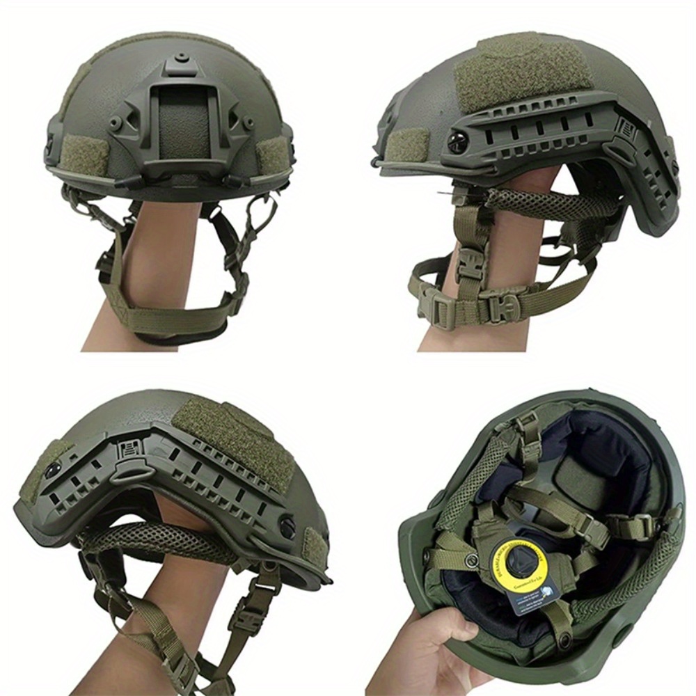 one pack mh   helmet with   adjustable suspension fiberglass outdoor sports cs game protective helmet