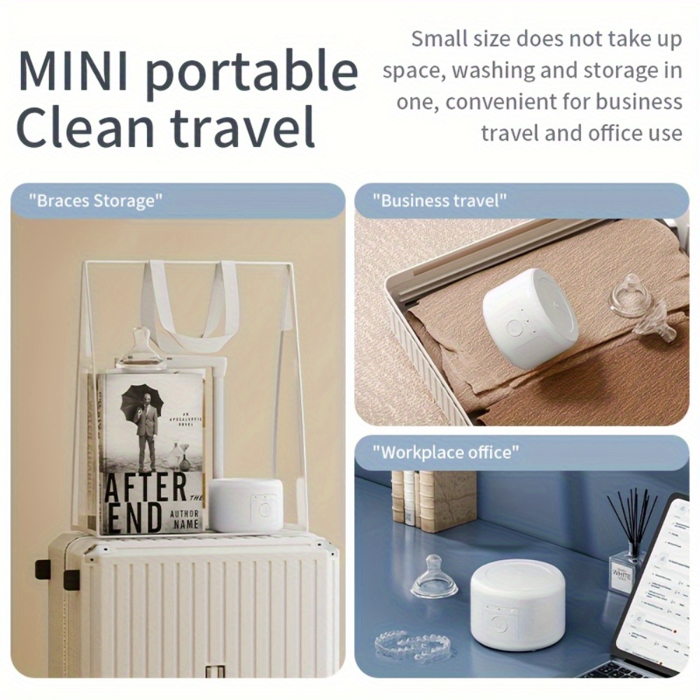 Portable USB Rechargeable Denture Cleaning Device