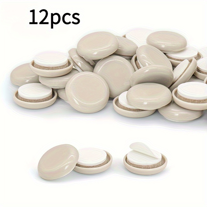 TEMU 12 protectores deslizantes para muebles, almohadillas deslizantes adhesivas, protectores de goma para mover muebles de pulgadas, protectores de