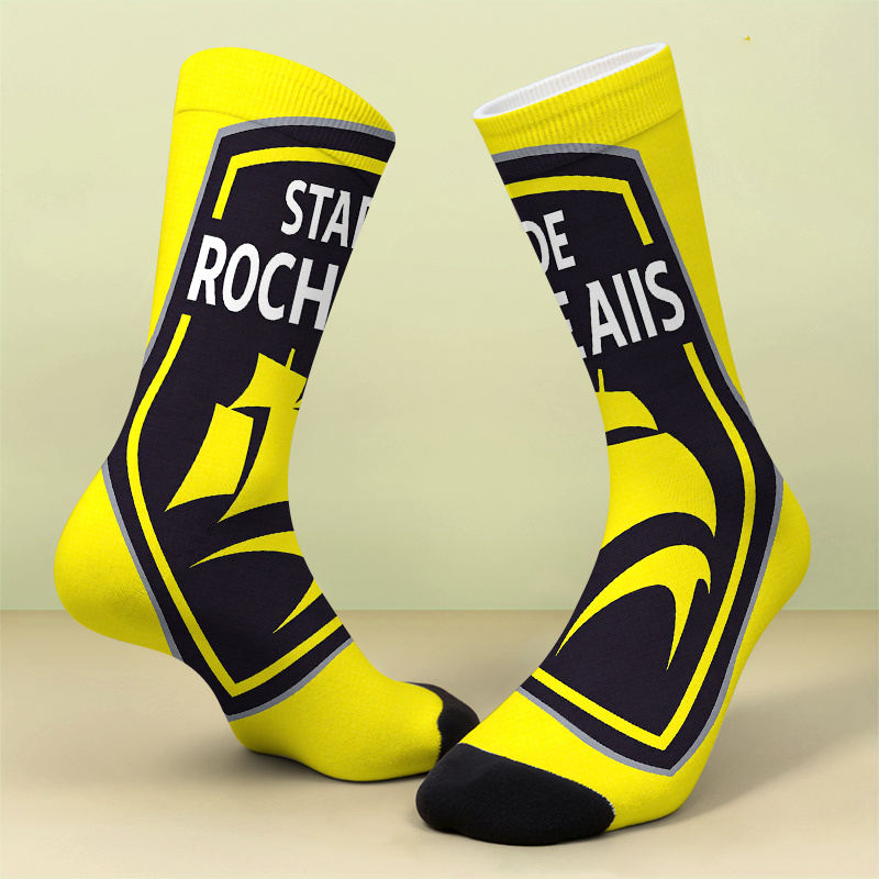 TEMU Un par de calcetines estampados y negros con - Estilo Rochaais, suaves, cómodos y transpirables, es un regalo , y loco que es adecuado para uso