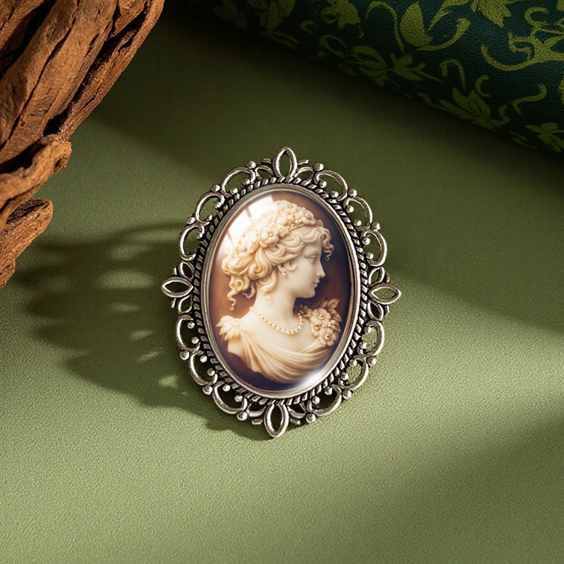 TEMU 2d Flat, Elegant Silhouette Fashion Brooch Backpack Clothes Decorative Accessories Gifts