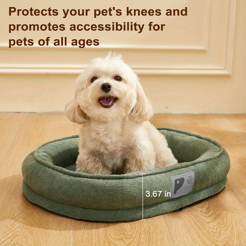 orthopedic dog bed puppy and kitten, soft beds indoor cats, washable dog bed with removable covernon - slip bottom with four - sided bolster green, dog bed cover, dog bed cosy, thick dog bed, heavy duty dog bed, plush dog bed, pet sleeping pad, cozy pet bed, reinforced stitching,   pet bed, cat sleeping pad, indoor pet furniture, large breed dogs, kitten bed, dog bed for small dog, dog bed, dog bed, large dog bed Product details 2