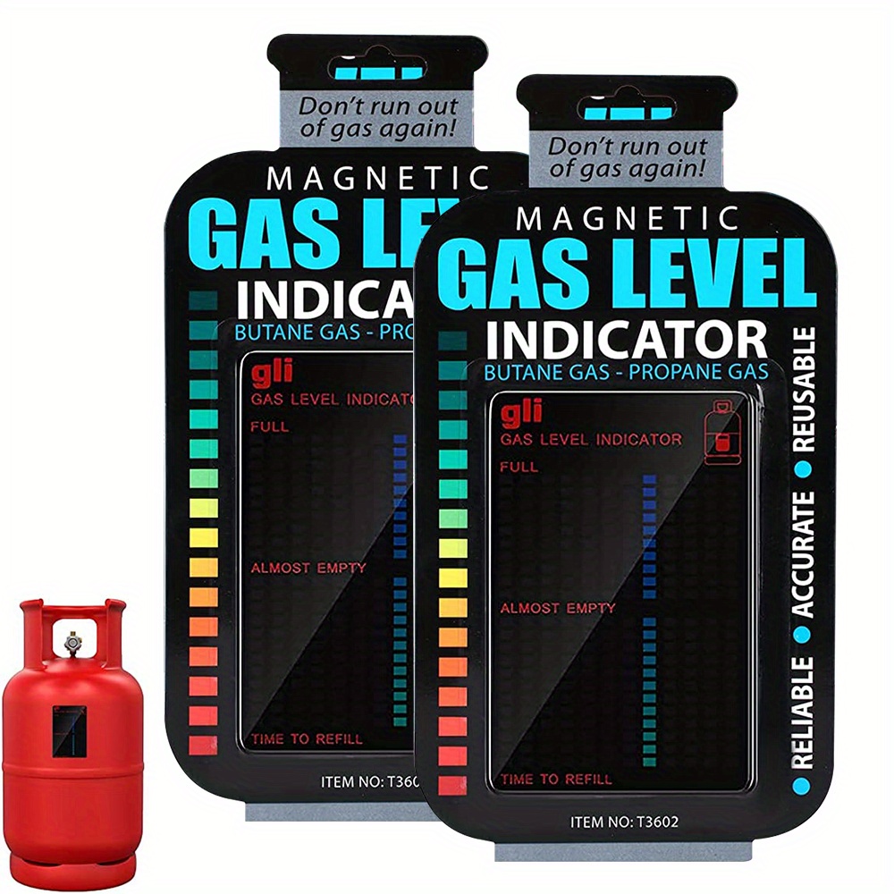 1 Indicador magnético de nivel de gas, 1pc, indicador de nivel de propano reutilizable, tarjeta de sensor de nivel de combustible de propano, indicadores de nivel de medidor de propano para tanque de propano, cocina doméstica