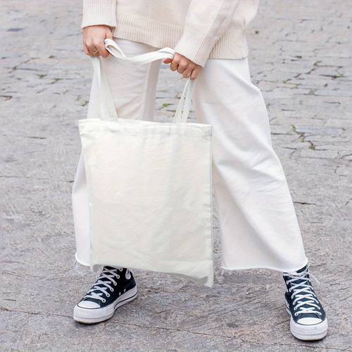 canvas tote bag with snowan and design foldable reusable grocery bag with fixed shoulder strap for shopping and work