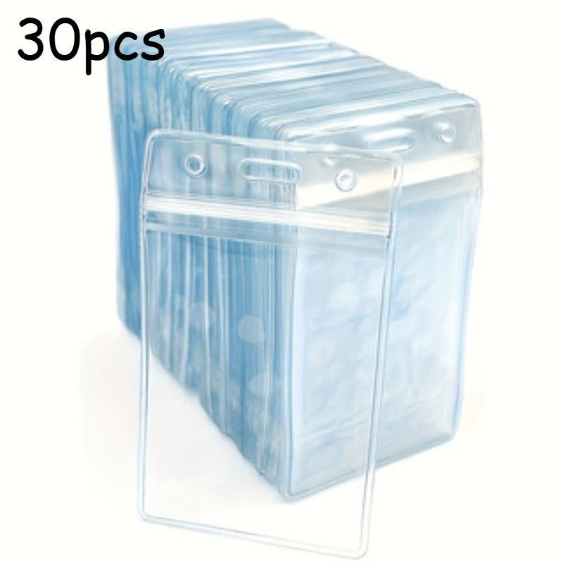 TEMU 2d Super Practical Sealed Card Sleeve! High- Soft Material, Id Card And Credit Card Storage Sleeve, Commuting Office Essential Good Item