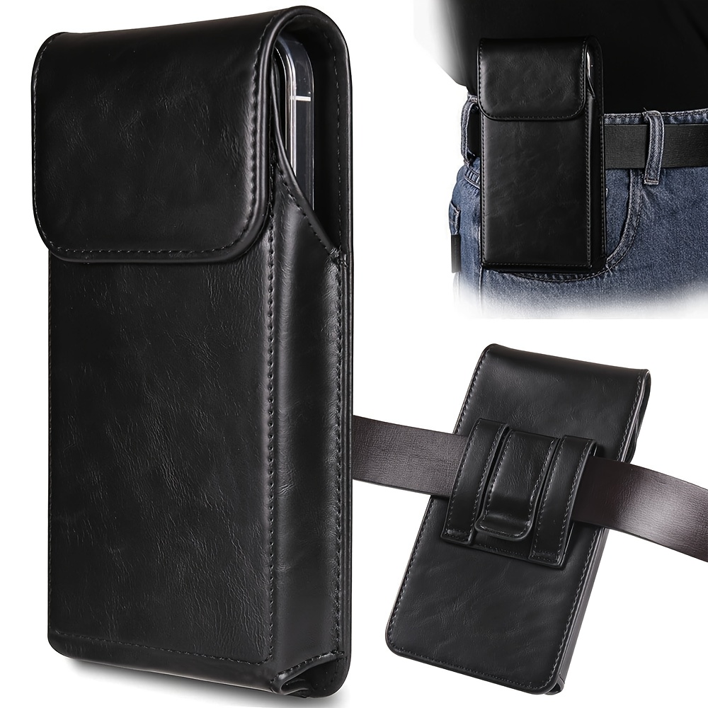 2-color Options, Men' Belt Clip Phone Case - Durable, Lightweight & Multi-functional Wallet Pouch For Secure Phone Storage, Brown, Adjustable Strap, Ideal For Daily Use & Carry | | Durable Wallet