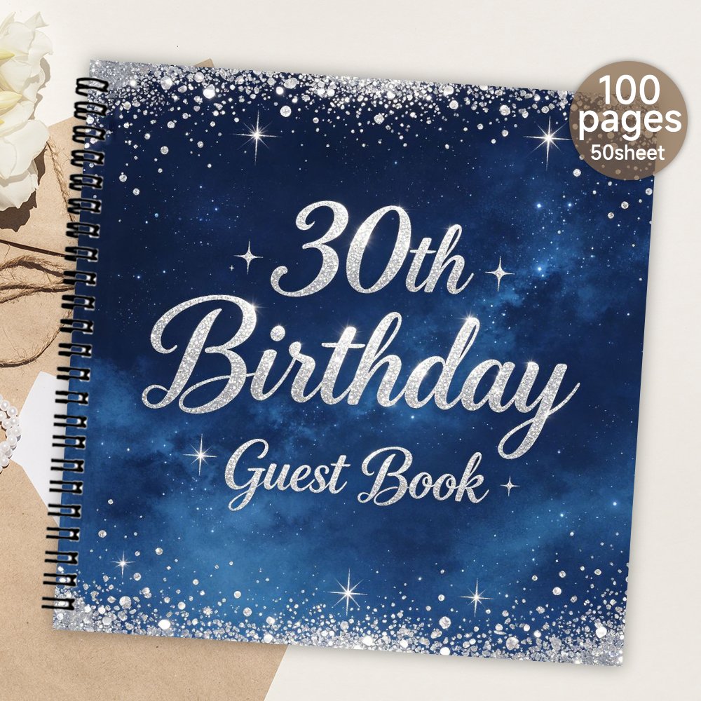 TEMU 1 'or , 'invités pour 30e anniversaire, Cadeau et album souvenir significatifs pour et , 'invités à sur le thème des étoiles avec paillettes