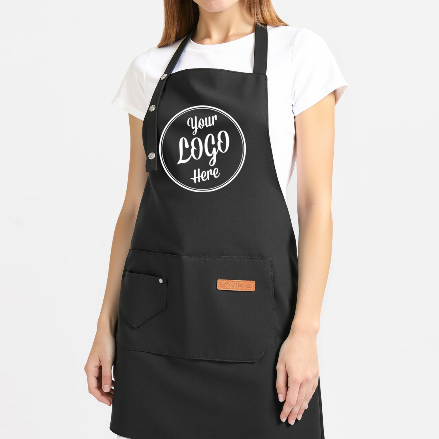 Image of 1pc Custom Printed Aprons - Heavy-duty Polyester Chef, Bbq & Work Aprons For Cooking, Grilling, Gardening, & | Add , Text Or Art | Perfect Unique Gifts For Holidays, Birthdays & Corporate Events