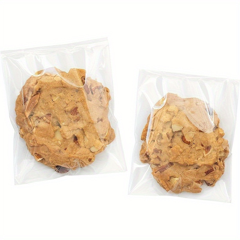200 piezas de Bolsas de Celofán Transparentes Autoadhesivas - Galletas, Regalos, Pequeños Obsequios y Dulces | Empaquetado plástico fácil de volver a sellar