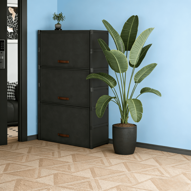 1 Large Capacity for Home Metal Shoe Rack, Independent Dust-Proof Shoe Rack, Durable Plastic And Metal Frame, Foldable Shoe Cabinet, Making Shoes a Clean And Tidy for Home, a Good Helper for Home Storage And Organization