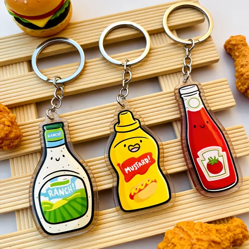 kreativer gewürz schlüsselanhänger küchen sauce