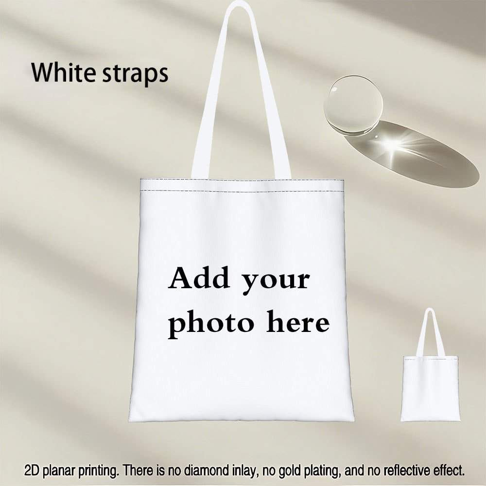 E-shop Personalisierte Tragetasche mit Foto/Text/Logo - Ihres eigenen Designs | Hochauflösender Druck für Fotos, Texte, Logos | für Werbeaktionen,