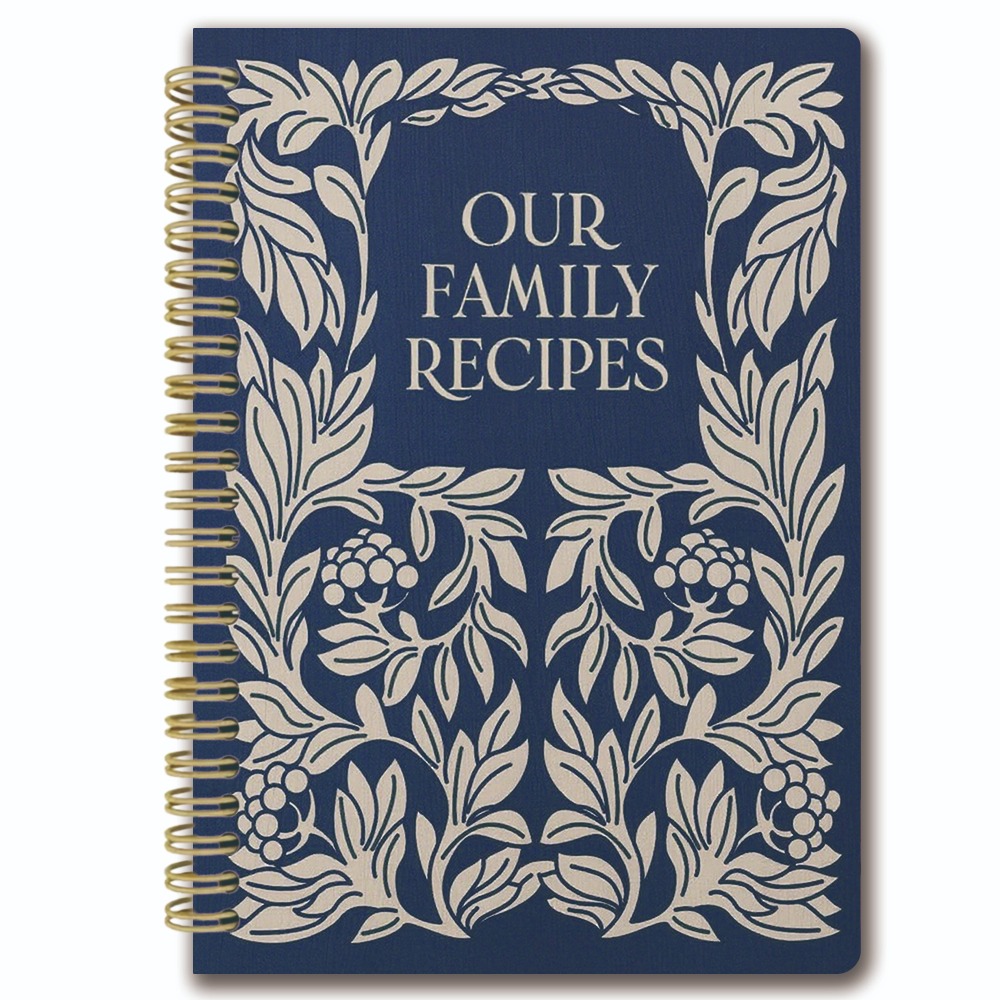 TEMU Recipe Book - Kitchen Journal With Spiral Binding, A5 Cookbook Organizer (14.8x21cm) Holds 100 Recipes Blank Pages For Cooking, Baking, Meal