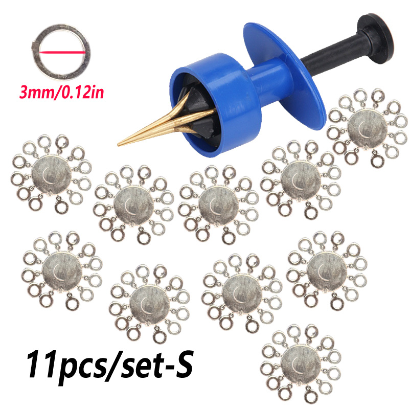 TEMU 11pcs Set: Red Worm Pliers, Round Bait Rigging Loops, Snowflake Beads, Rubber Band Piercing , Transparent Carp Fishing Line Connectors. Suitable