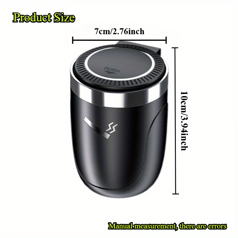 Multi-Functional Car Ashtray with Lid