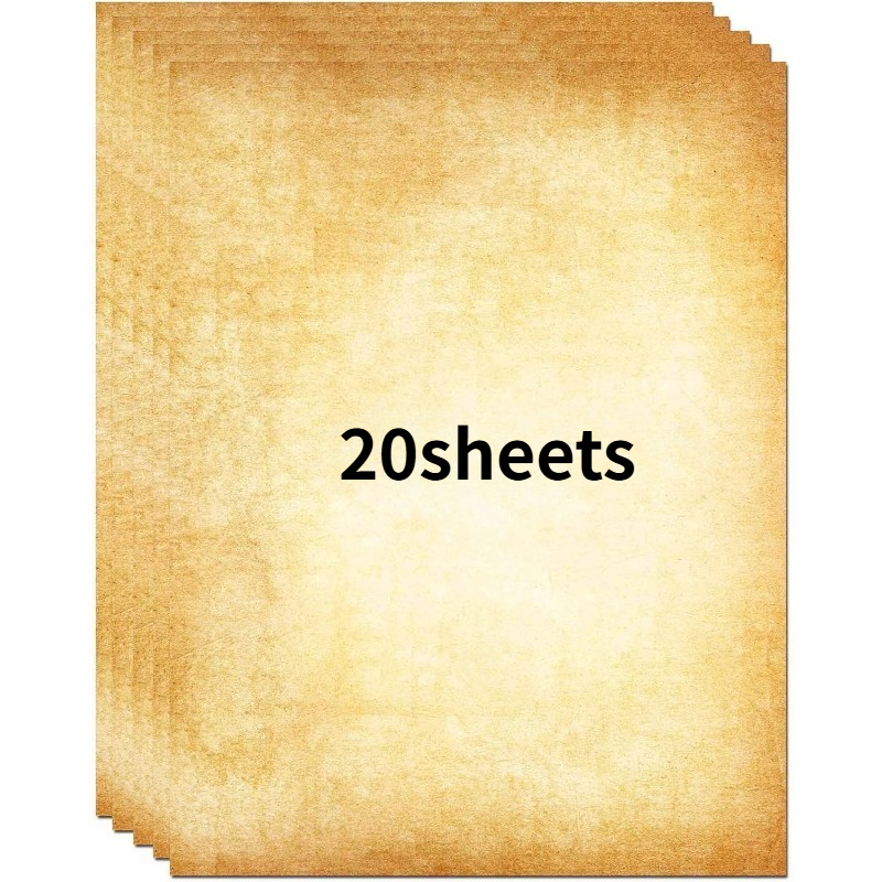 Image of 20sheets Stationery Vintage Antique Design Printing/writing Papers A4 Letter Writting Paper, Decorative Printer Paper For Invitation, Letter, , Award, Diploma, Art, Craft, Certificate