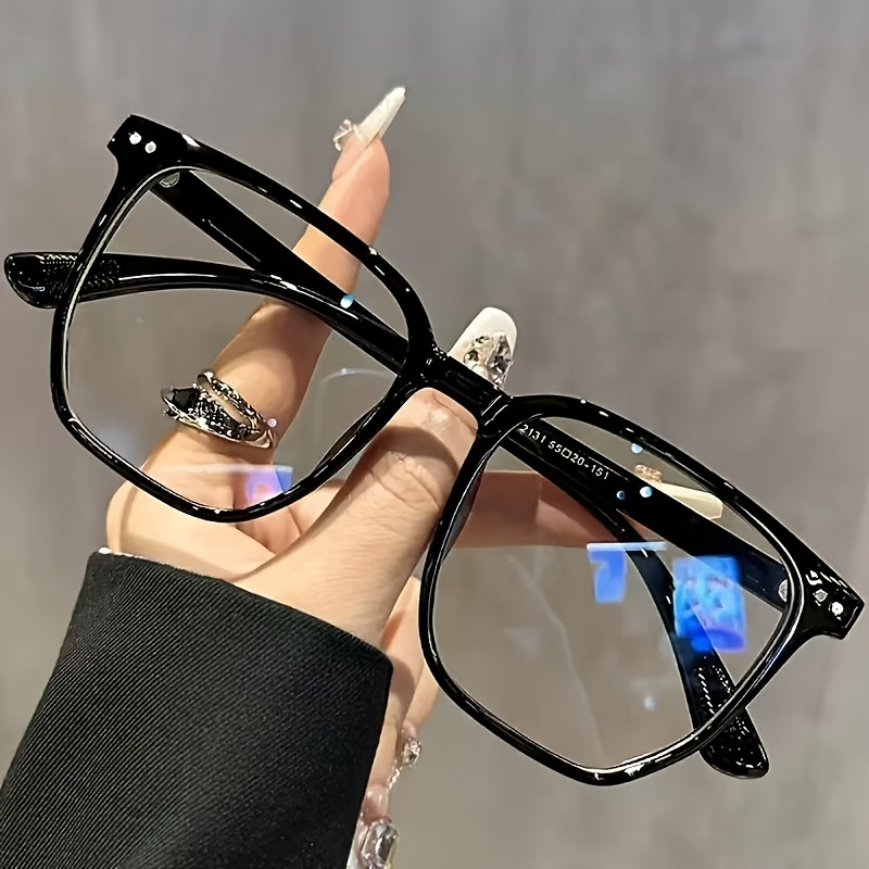Square Anti-blue Light Glasses, Suitable For Computers, Tvs Phones, Clear Lenses, Lightweight And Comfortable